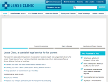 Tablet Screenshot of lease-clinic.co.uk